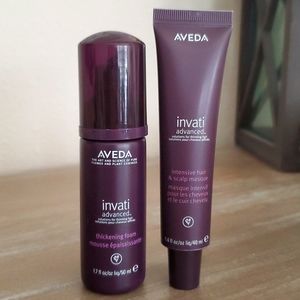 New never used AVEDA Invati Advanced  Thickening Foam & Intense hair scalp mask